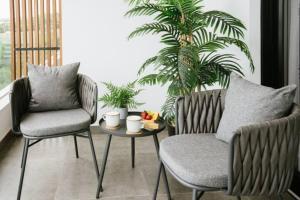 Posezení v ubytování 180° Luxury Ocean Suites at Tyne #101