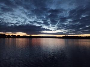 Landskap nær båten