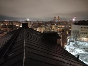 Nespecifikovaný výhled na destinaci Stockholm nebo výhled na město při pohledu z hostelu