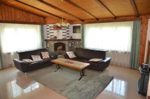 Posezení v ubytování Grosse, schöne Wohnung im Grünen