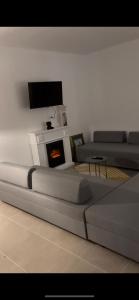 En tv och/eller ett underhållningssystem på Antemurale - Luxury rooms,Plitvice Lakes