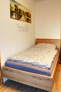 a bed in a room with a mattress on it at Apartment Andreas Bichler in Weistrach
