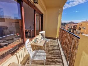 Balkón nebo terasa v ubytování El refugio de Torrijos