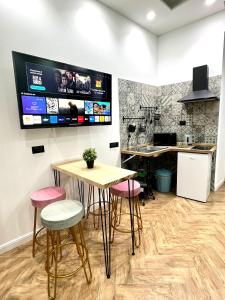 Köök või kööginurk majutusasutuses Loft in Borgo