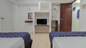 TV a/nebo společenská místnost v ubytování Hotel Tropical