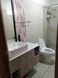 Kylpyhuone majoituspaikassa Casa Sam