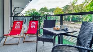 Balkon lub taras w obiekcie Rezydencja Niechorze 224 - 5D Apartamenty