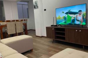 TV a/nebo společenská místnost v ubytování Apartamentos Privados A1