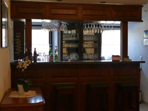 Lounge nebo bar v ubytování „Frische Quelle“ Jonsdorf