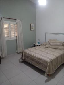 een slaapkamer met een groot bed in een witte kamer bij DAS THOMY II in Cordoba