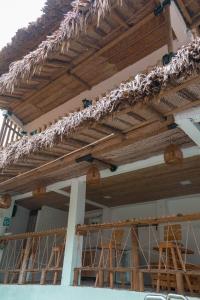 a building under construction with scaffolding at Cabaña Ecoturistica Mirador del Bosque Tayrona in Calabazo