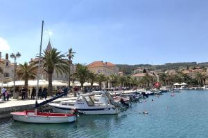 a group of boats are docked in a harbor at House Andelka in Supetar +12 photos