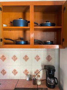Virtuvė arba virtuvėlė apgyvendinimo įstaigoje Depa a unos minutos de consulado!