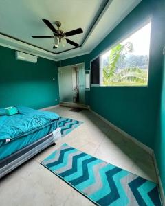Postelja oz. postelje v sobi nastanitve Villa Boca Sentul Bogor Private pool 4-Bedrooms