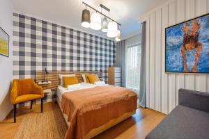 Postel nebo postele na pokoji v ubytování Rio de Mare - Nadmorze Apartments