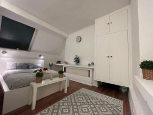 Voodi või voodid majutusasutuse Modern cosy studio in Barbican - Green - F2 toas