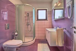 Kúpeľňa v ubytovaní Villa Stokovci in Central Istria for families and kids with a large garden and playground