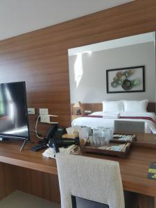 TV a/nebo společenská místnost v ubytování Bangnu Greenery Resort