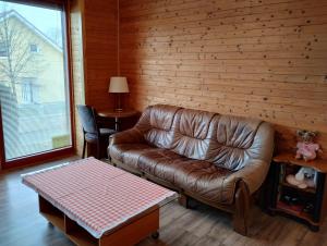 Posedenie v ubytovaní Apartmán v dřevěném domě