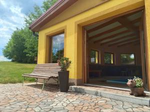 Een tuin van Podveský mlýn