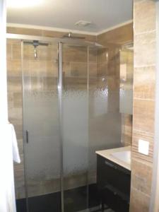 Et badeværelse på Appartement Valloire 6-8 pers