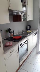 Küche/Küchenzeile in der Unterkunft Haus Nordseewind