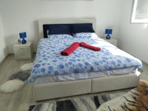 Posteľ alebo postele v izbe v ubytovaní Apartman Slavica