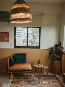 Posezení v ubytování 白木宿客WoodWhite House