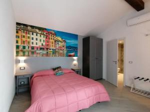 Tempat tidur dalam kamar di Hotel Del Borgo
