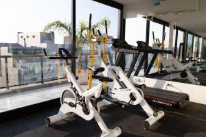 The fitness centre and/or fitness facilities at Olmo Deluxe Loft Apartment