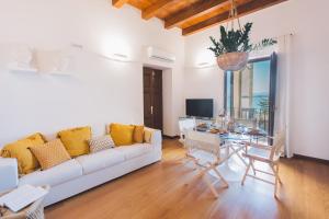 TV a/nebo společenská místnost v ubytování Sea View Duomo Luxury