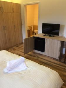 TV a/nebo společenská místnost v ubytování Čuček Guesthouse