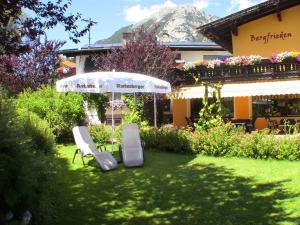 Zahrada ubytování Bergfrieden Leutasch/Seefeld