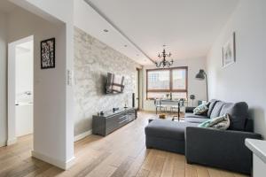 Et opholdsområde på Warsaw Night Apartments Giełdowa