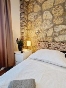Posteľ alebo postele v izbe v ubytovaní Balaton Apartman Füred