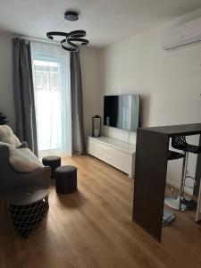 Televízia a/alebo spoločenská miestnosť v ubytovaní Mickey Apartment Old Town