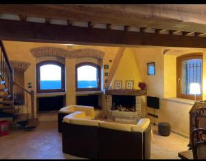Posezení v ubytování Osteria Del Borgo B&B