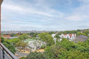 a view of a city from a balcony at 601 at 2SIX2 Florida Road by HostAgents in Durban