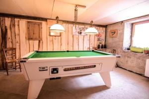 a pool table in the middle of a room at LA DENT PARRACHEE in Termignon
