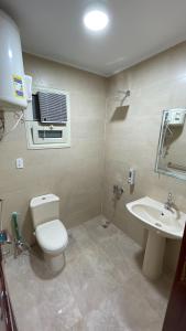 a bathroom with a toilet and a sink at ALADDIN PYRAMIDS CITY in Cairo