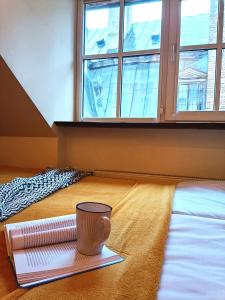 Postel nebo postele na pokoji v ubytování Old Town Charm One bedroom Spacious Loft Apartment nearby the Livu square