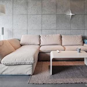 a living room with a couch and a coffee table at Słoneczny Lemon 72 in Gródek Nad Dunajcem +22 photos