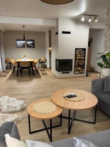 Χώρος καθιστικού στο OWCZA GÓRKA Apartamenty