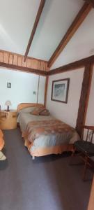 1 dormitorio con 2 camas en una habitación en Chacra Kaiken Lodge en Perito Moreno