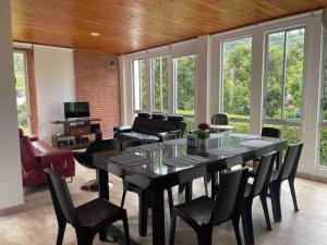 Posezení v ubytování El Remanso-ND