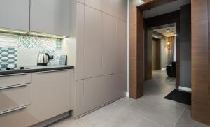 Kuchyňa alebo kuchynka v ubytovaní Apartament PLATYNOWY - Centrum Gliwic z parkingiem + 7 fotografií