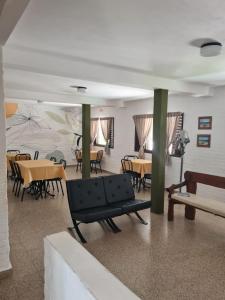 Χώρος καθιστικού στο Hostería Los Sauces