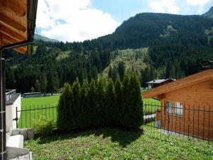 ザールバッハ・ヒンターグレムにあるApartment in Saalbach-Hinterglemm with saunaの山家のバルコニーの木