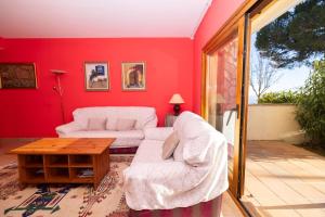 Posezení v ubytování Preciosa casa en Sa Tuna