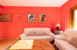 Posezení v ubytování Preciosa casa en Sa Tuna